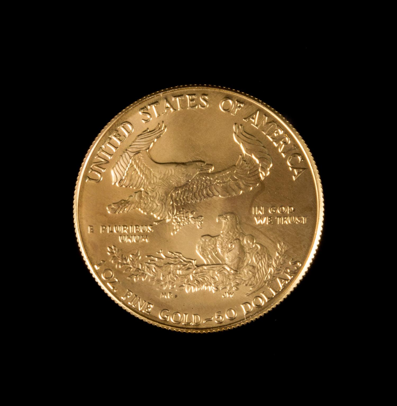 A United States 1986 Gold Eagle $50 Gold Coin