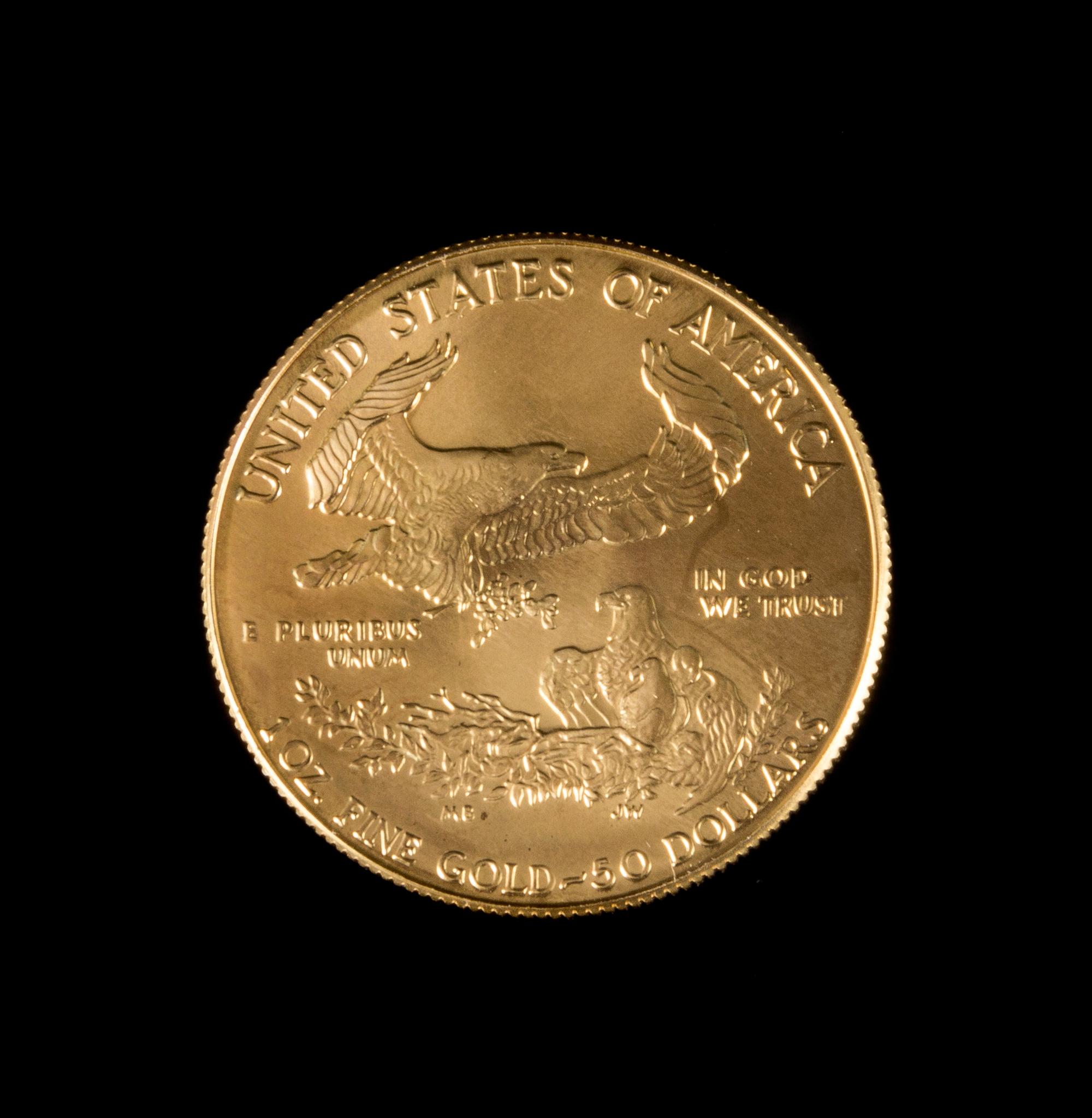A United States 1986 Gold Eagle $50 Gold Coin