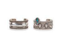 Ingot and Bisbee Turquoise Cuff Bracelet, PLUS