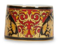 Nine Versace Medusa Red Porcelain Napkin Rings