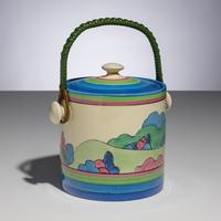Clarice Cliff (English, 1899–1972) — Rudyard pattern Biscuit Basket
