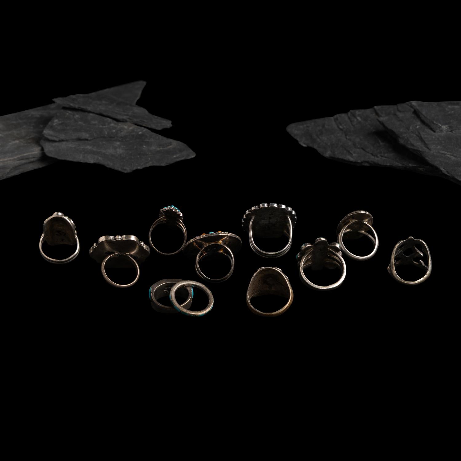 Navajo and Zuni Rings