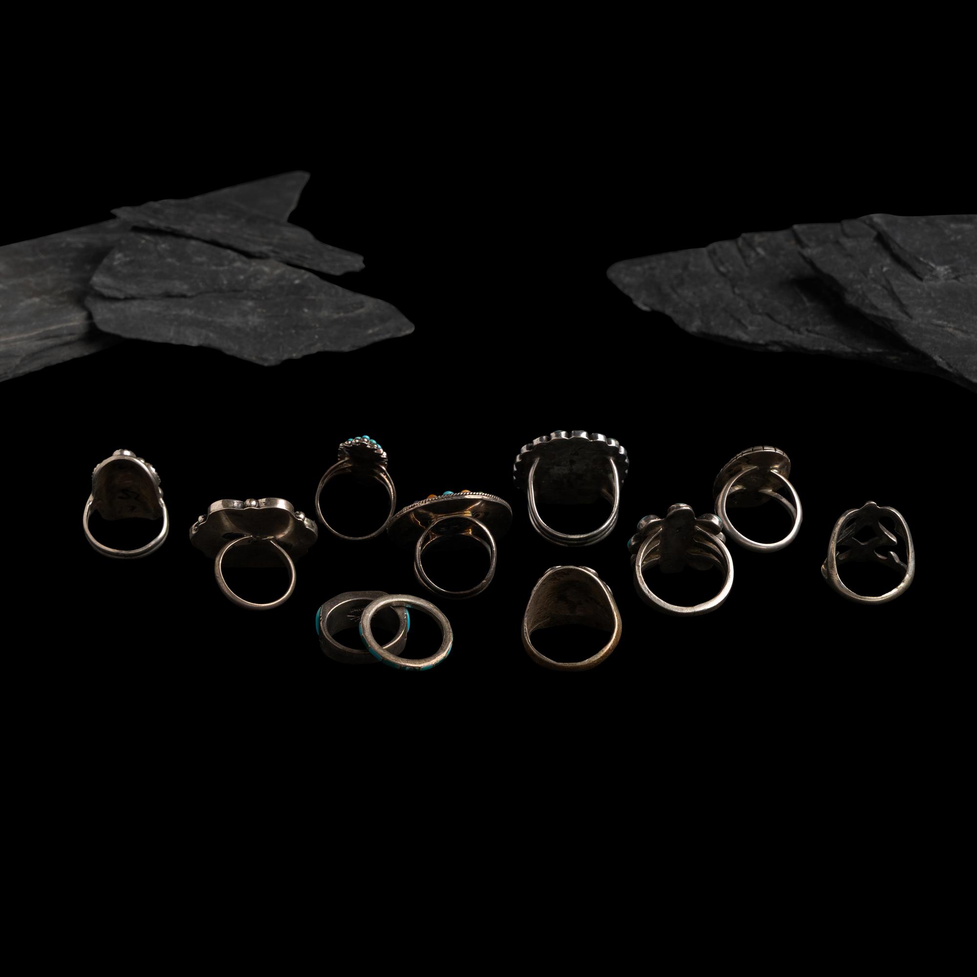 Navajo and Zuni Rings