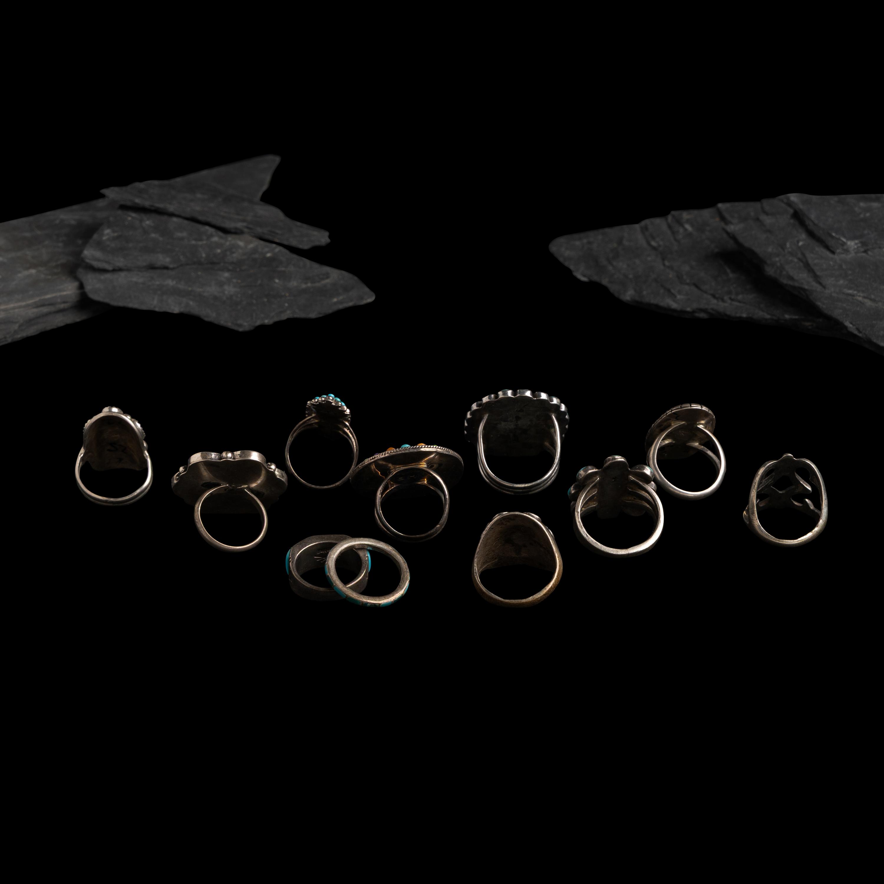 Navajo and Zuni Rings