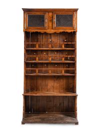 A French Provincial Walnut Plate Rack