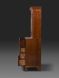 A Federal Inlaid and Figured Cherrywood Cabinet