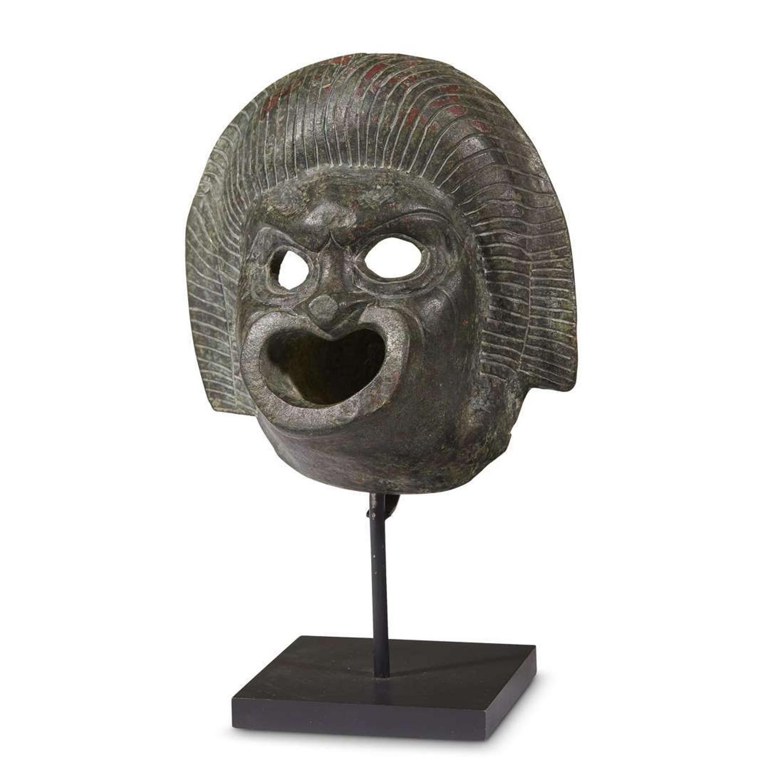 ROMAN WATER SPOUT IN THE FORM OF A MASK 1st-2nd Century AD