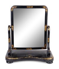 A Victorian Gilt-Decorated Papier-Mâché Dressing Table Mirror — THIRD QUARTER 19TH CENTURY