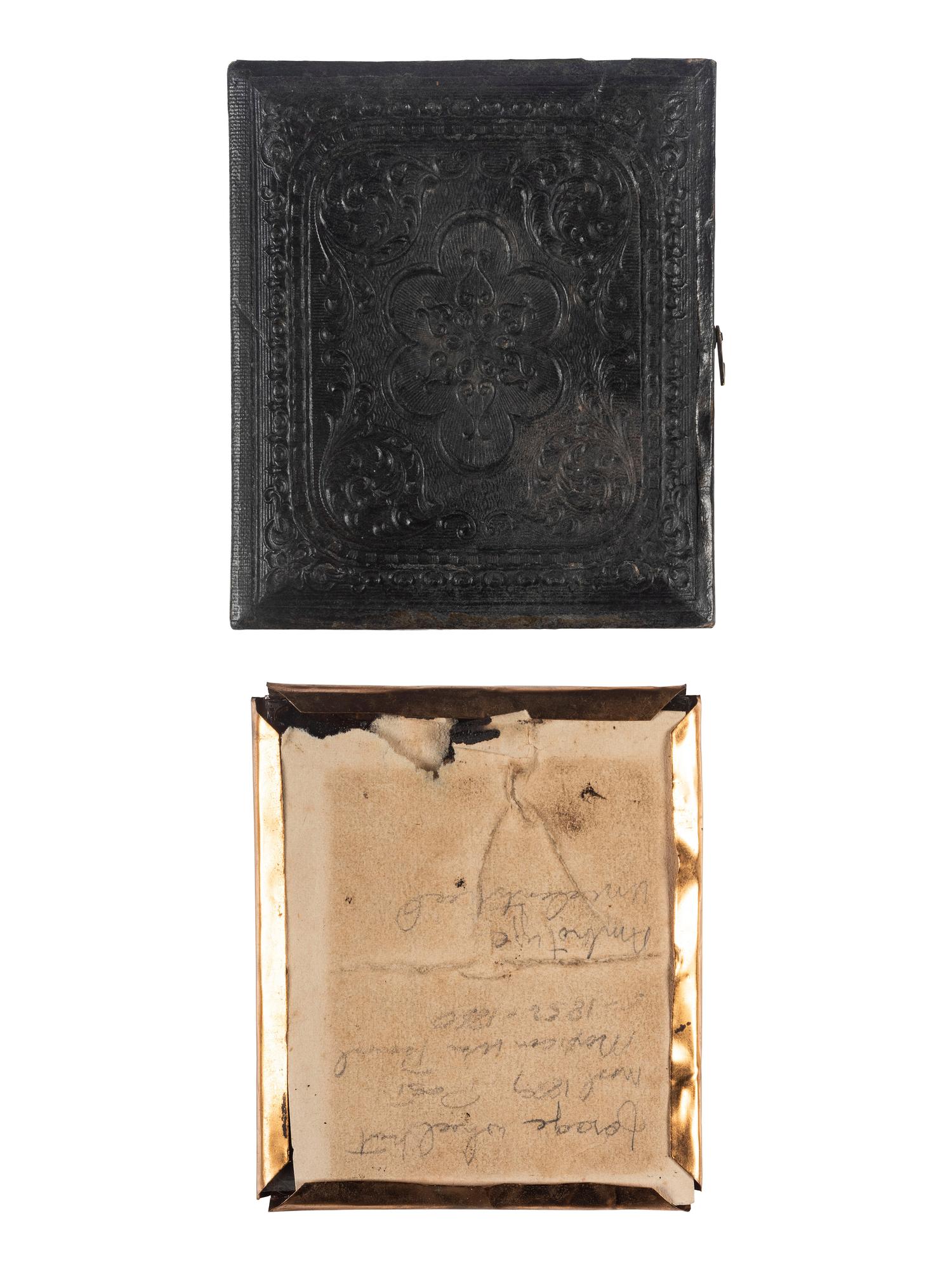 [CIVIL WAR]. A group of 3 photographs incl. a sixth plate ruby ambrotype of a Civil War colonel, a post-Mexican War sixth plate ambrotype, and GAR photograph.