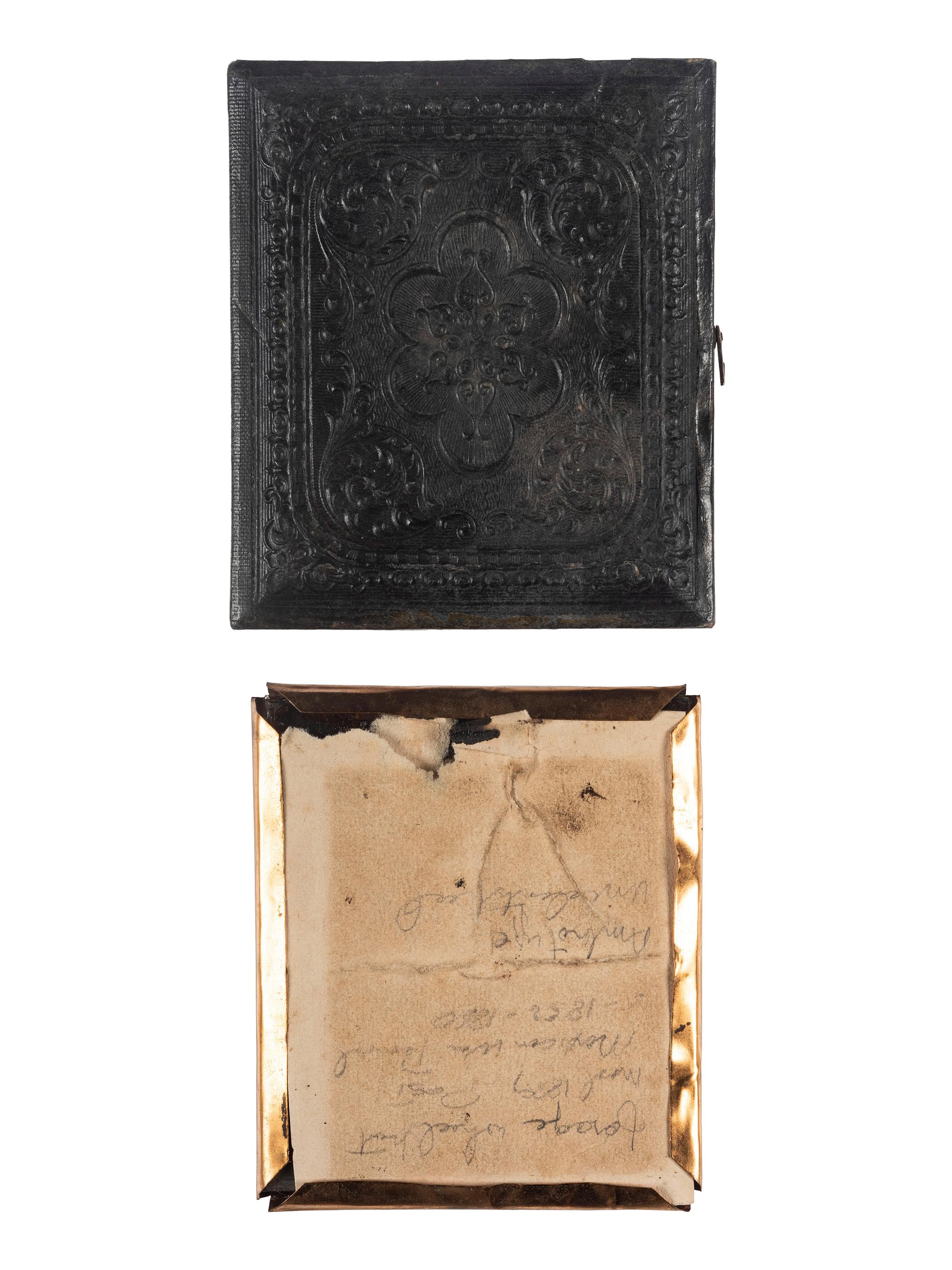 [CIVIL WAR]. A group of 3 photographs incl. a sixth plate ruby ambrotype of a Civil War colonel, a post-Mexican War sixth plate ambrotype, and GAR photograph.