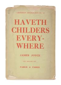 JOYCE, James (1882-1941). Tales Told of Shem and Shaun: Three Fragments from Work in Progress . With a preface by C.K. Ogden. Paris: The Black Sun Press, 1929.