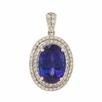 Tanzanite and Diamond Pendant