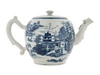 A Delft Porcelain Teapot