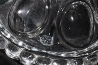 A Baccarat Molded Glass Seven-Light Candelabrum