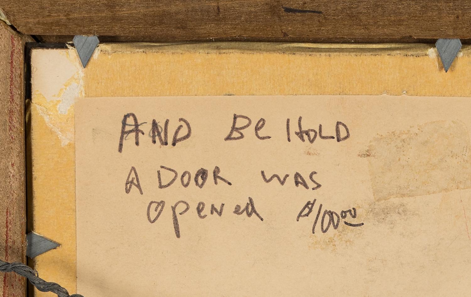 And Behold a Door Was Opened