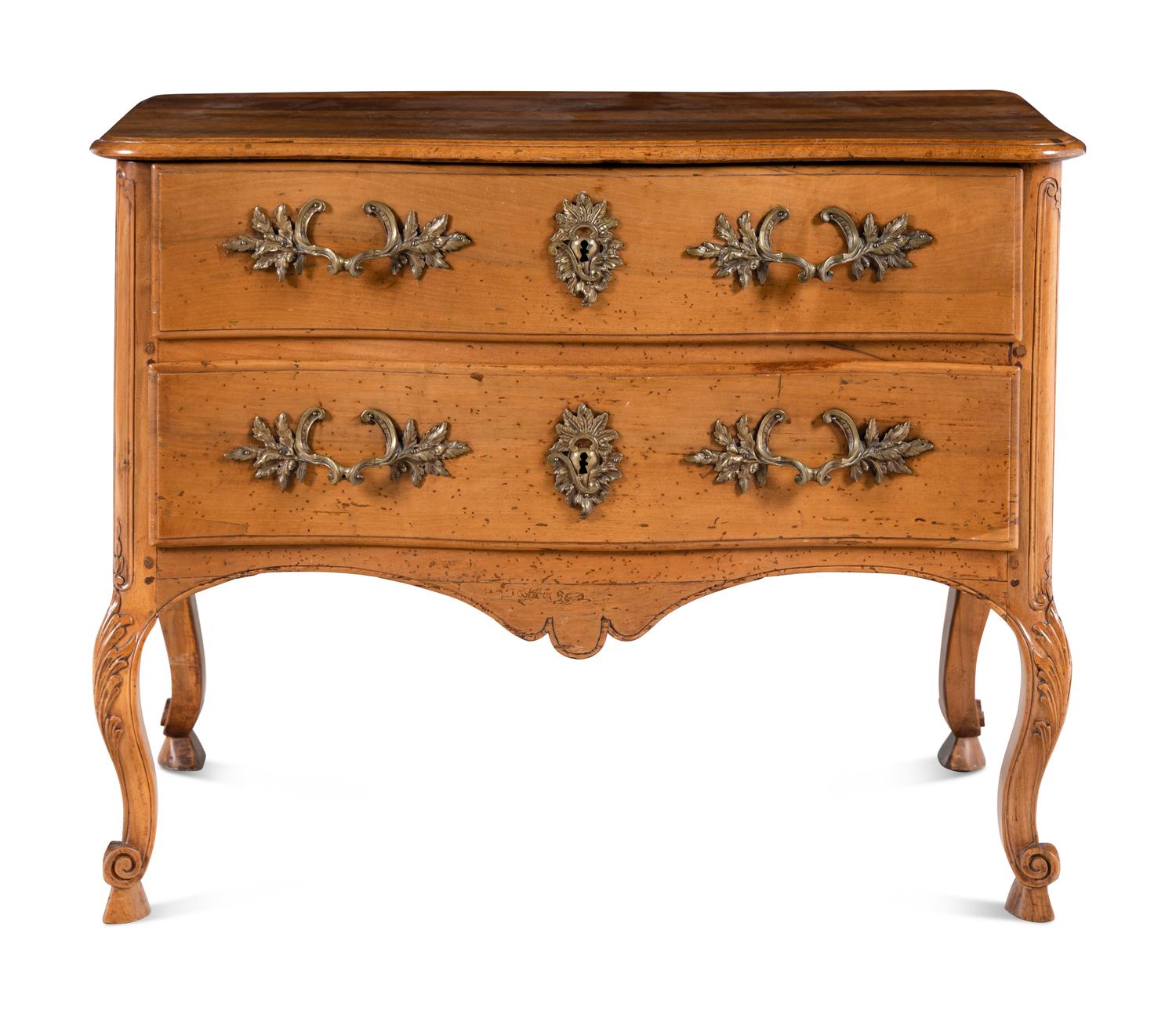 A Louis XV Fruitwood Commode