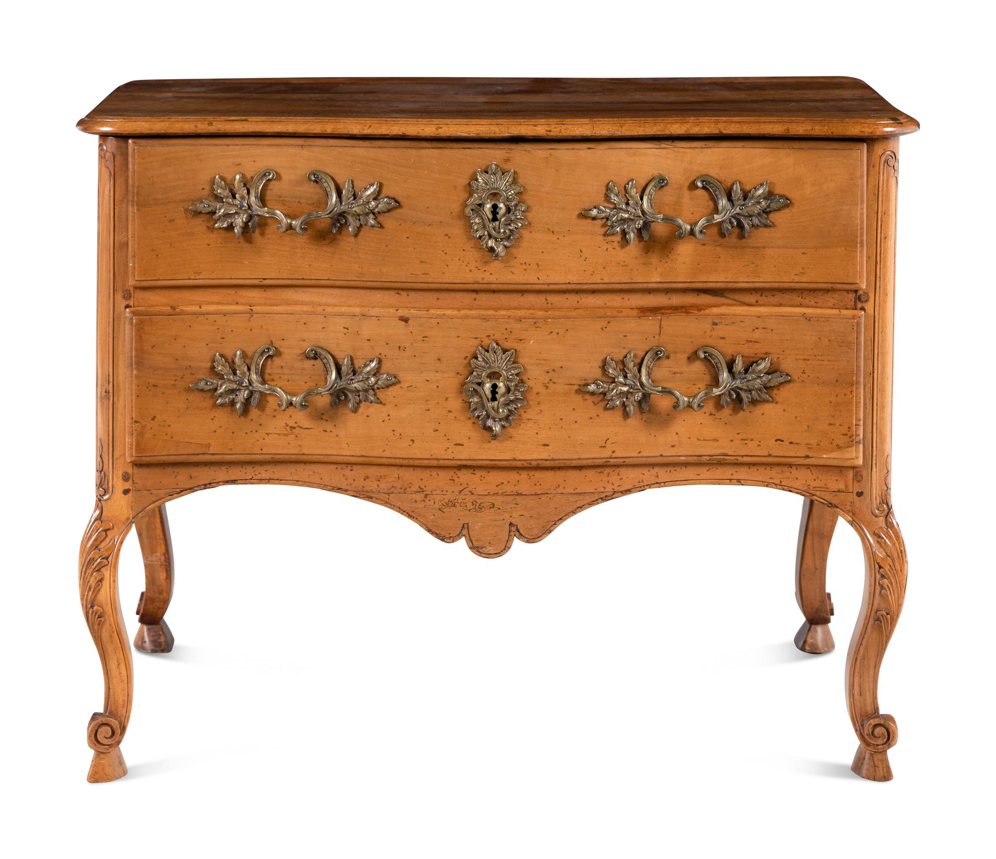 A Louis XV Fruitwood Commode