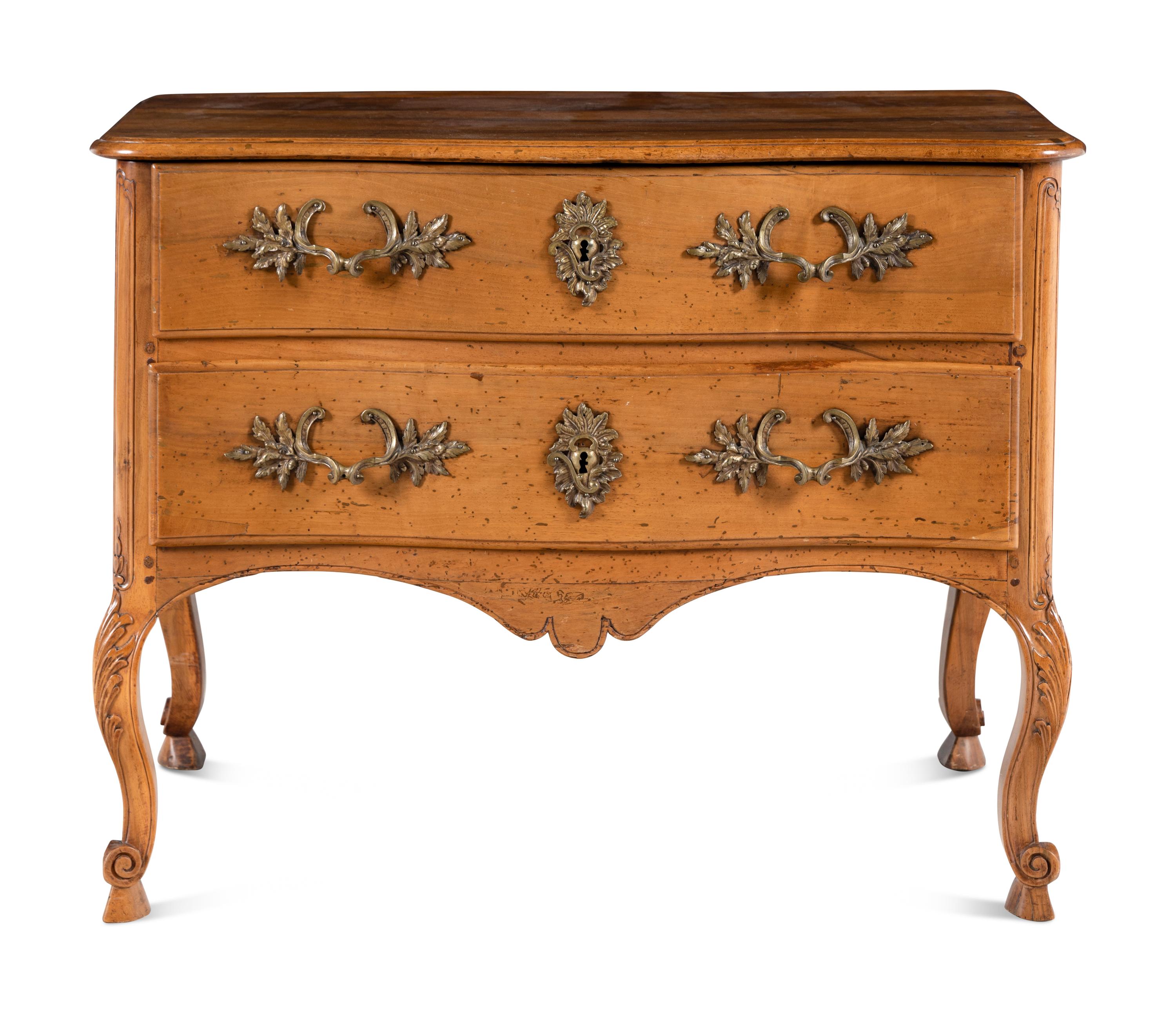 A Louis XV Fruitwood Commode