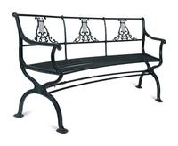 An English Cast Iron Six-Piece Garden Suite — EARLY 20TH CENTURY