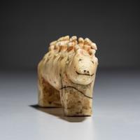 Inupiat Carved Bear with Ten Riders