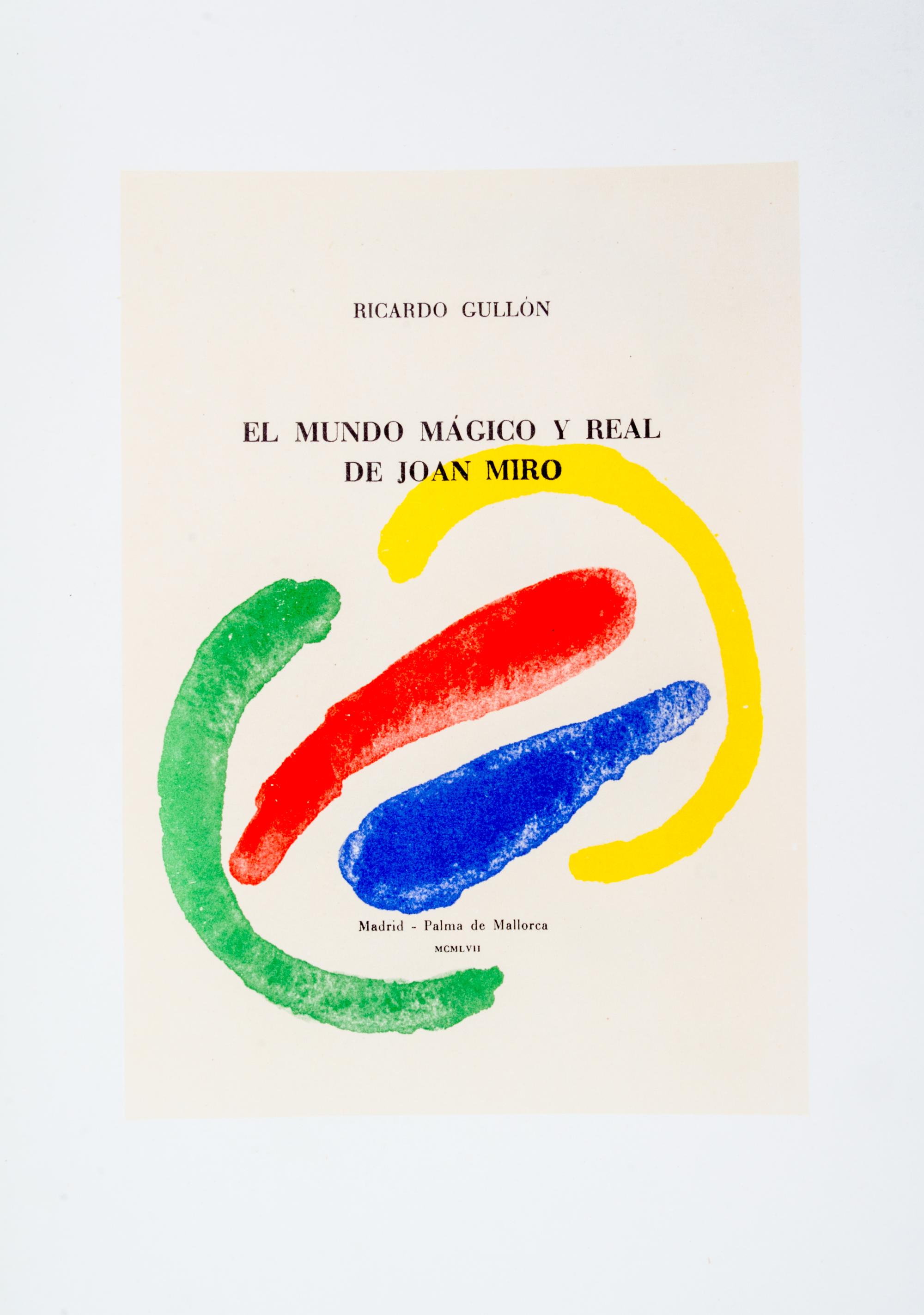 (MIRO, JOAN) JUANES, JUAN DE , Drawings and Lithographs in the Collection of Juan de Juanes. New York, [1960]. Limited, signed.