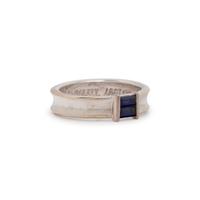 TIFFANY & CO., WHITE GOLD AND SAPPHIRE RING