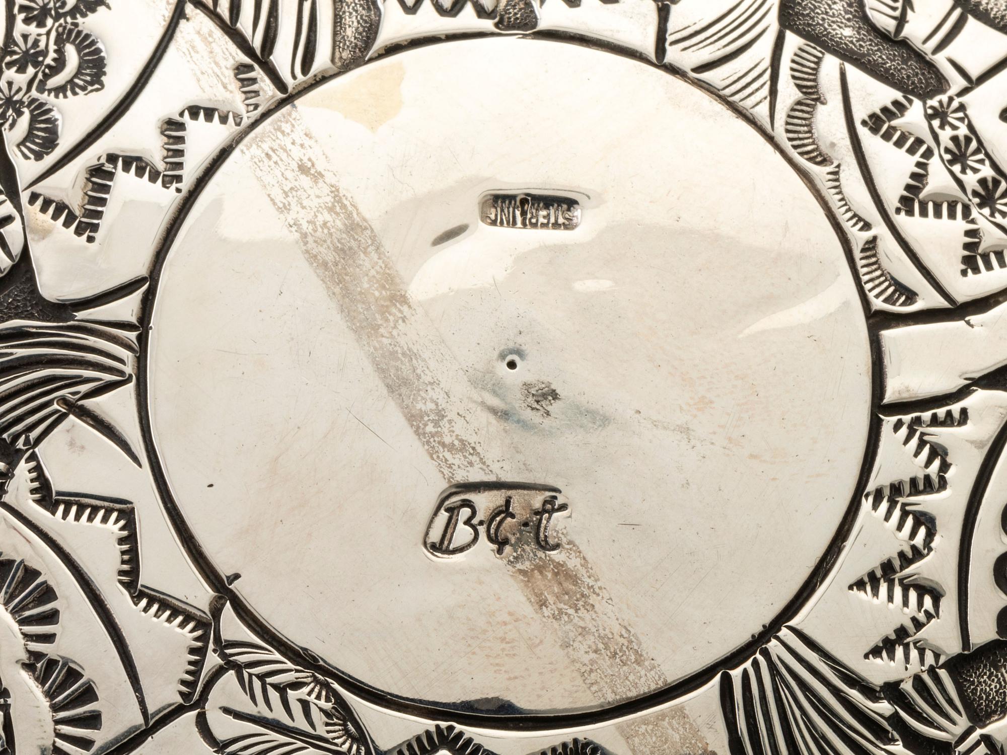 Sterling Silver Jar, with Eagle Dancer and Katsina Design