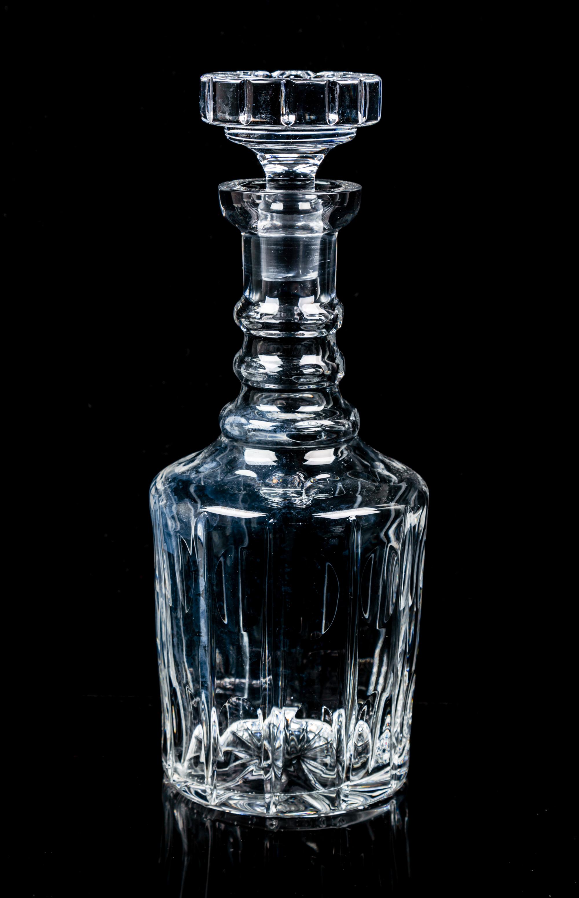 A Glass Decanter Height 11 3/8 inches.