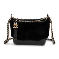 Chanel, Small Gabrielle Bag in Black Shearling