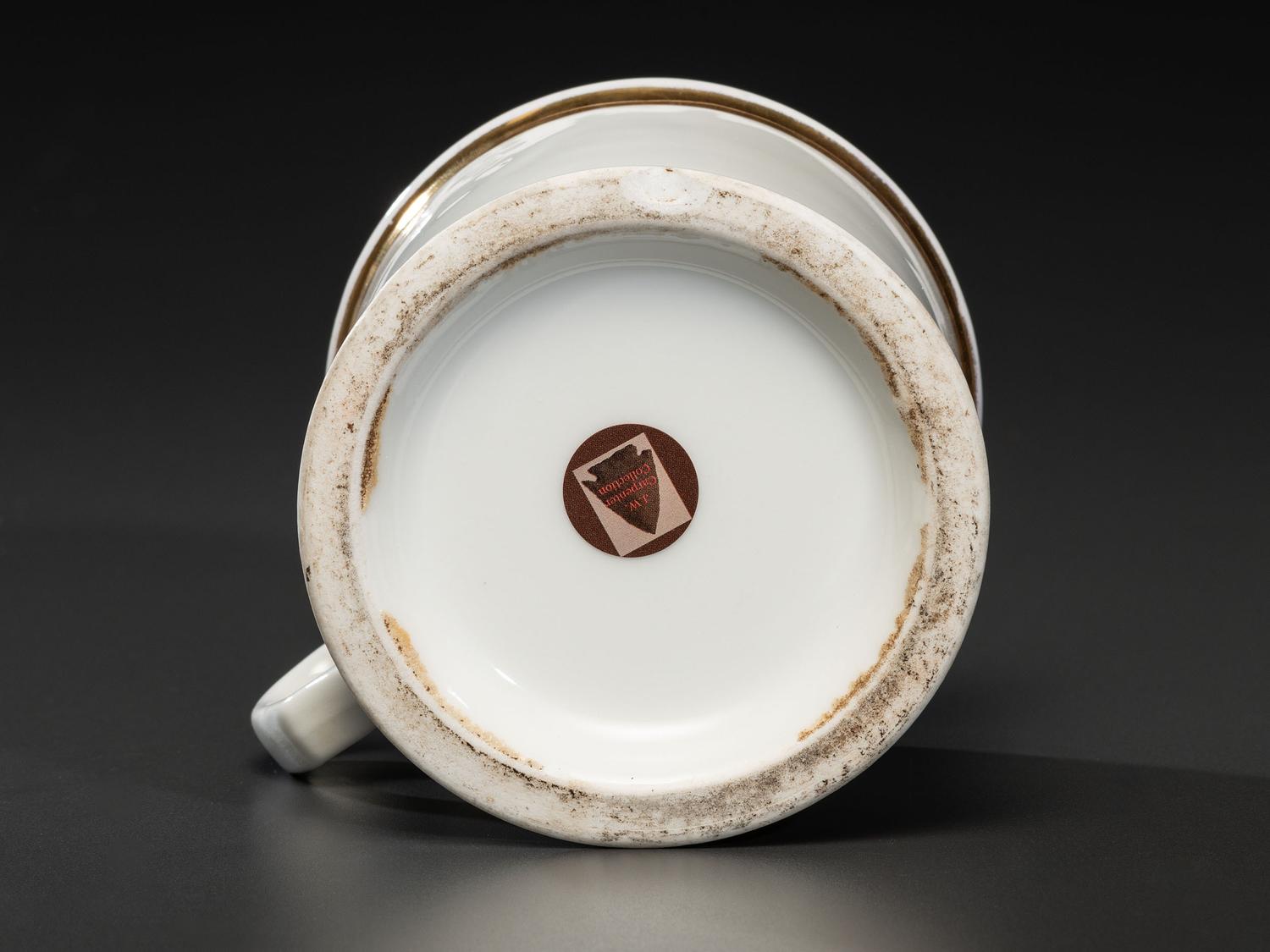 A Creamery Separator's Porcelain Occupational Shaving Mug