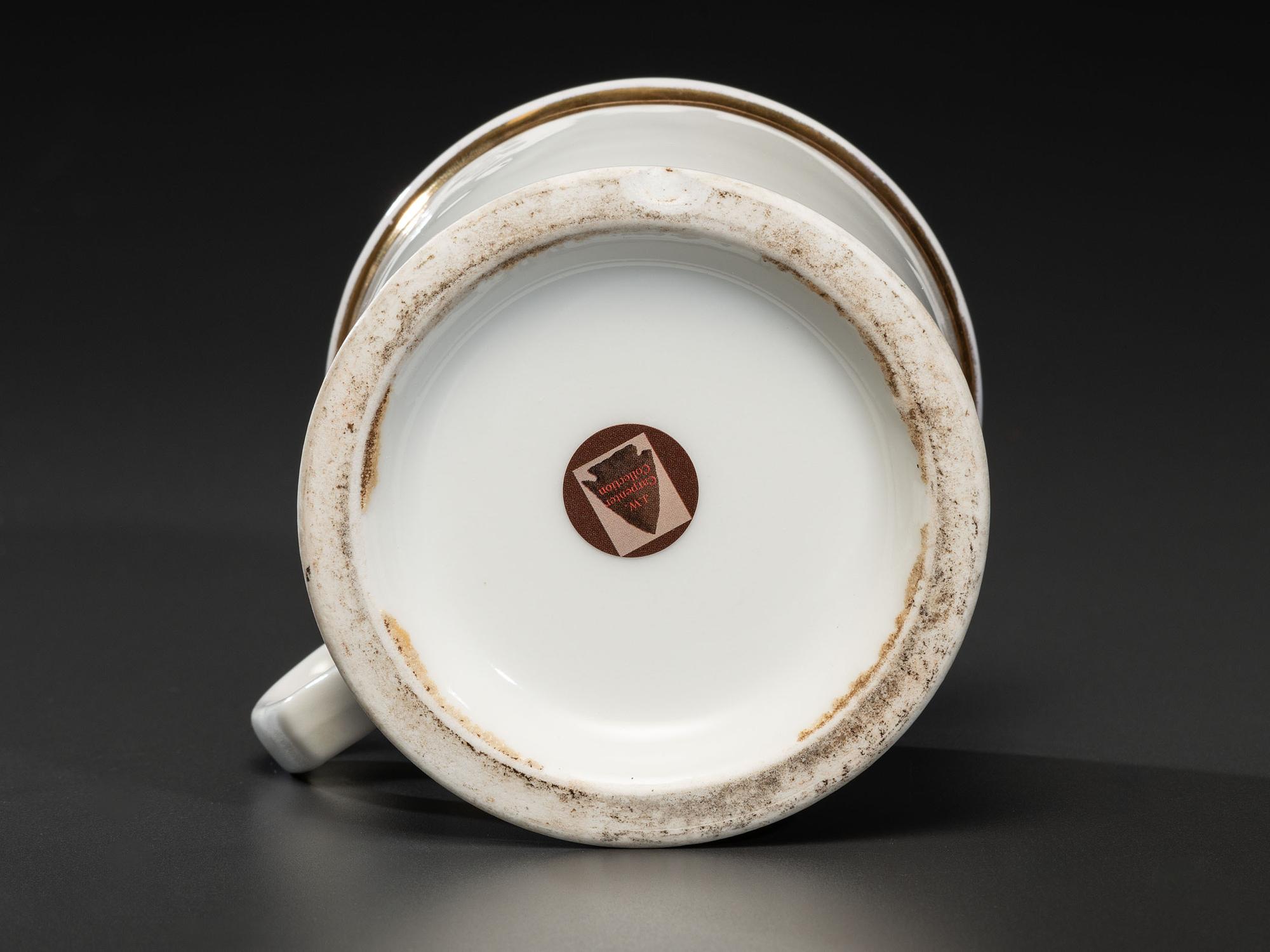 A Creamery Separator's Porcelain Occupational Shaving Mug