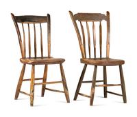 Two Painted Comb-Back Side Chairs
