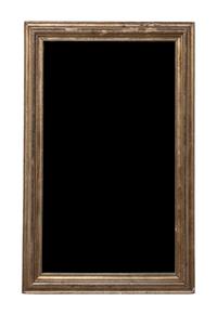 A Victorian Giltwood Tablet Mirror Height 28 x width 17 1/2 inches.