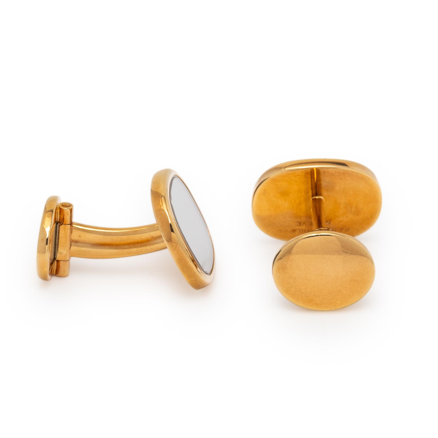 Patek Philippe, 18K Yellow Gold 'Ellipse' Cufflinks