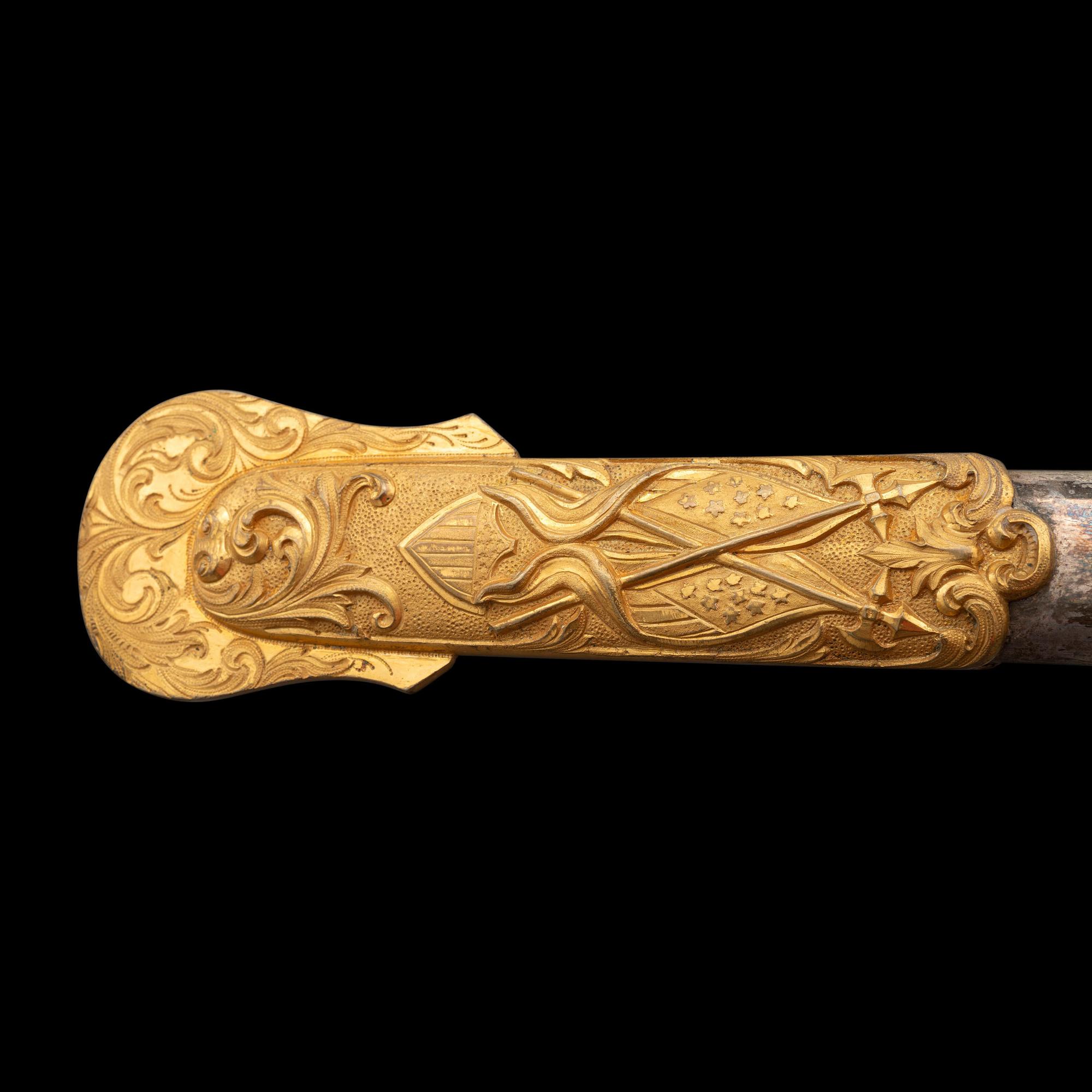 Outstanding Published Clauberg US Model 1850 Officer's Sword of Lt. Thomas McClure, 7th NY Heavy Artillery - KIA at Cold Harbor