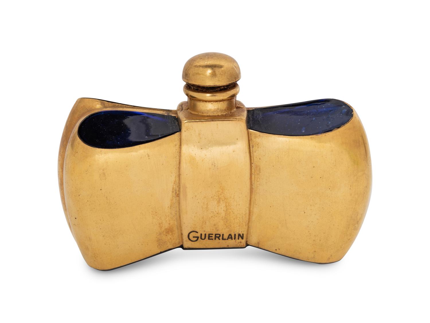 Perfume Box by Jean-Michel Frank and Guerlain Coque d'Or Bottle by Baccarat, 1937