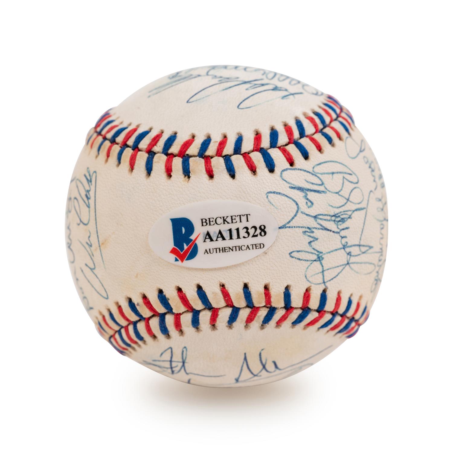 A 1984 United States Olympic Team Signed Baseball Including Mark McGwire (BAS Beckett Authentication Services Certified),