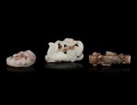 Nine Chinese Jade Carvings