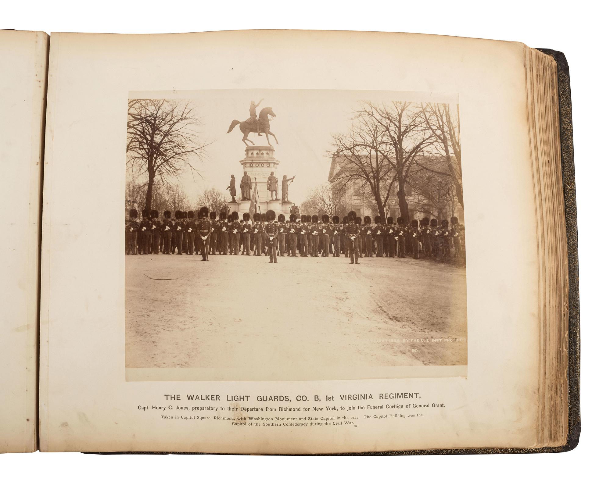 [GRANT, Ulysses S. (1822-1885)]. Photo album commemorating U.S. Grant. Boston: Wm. H. Allen, [1886].