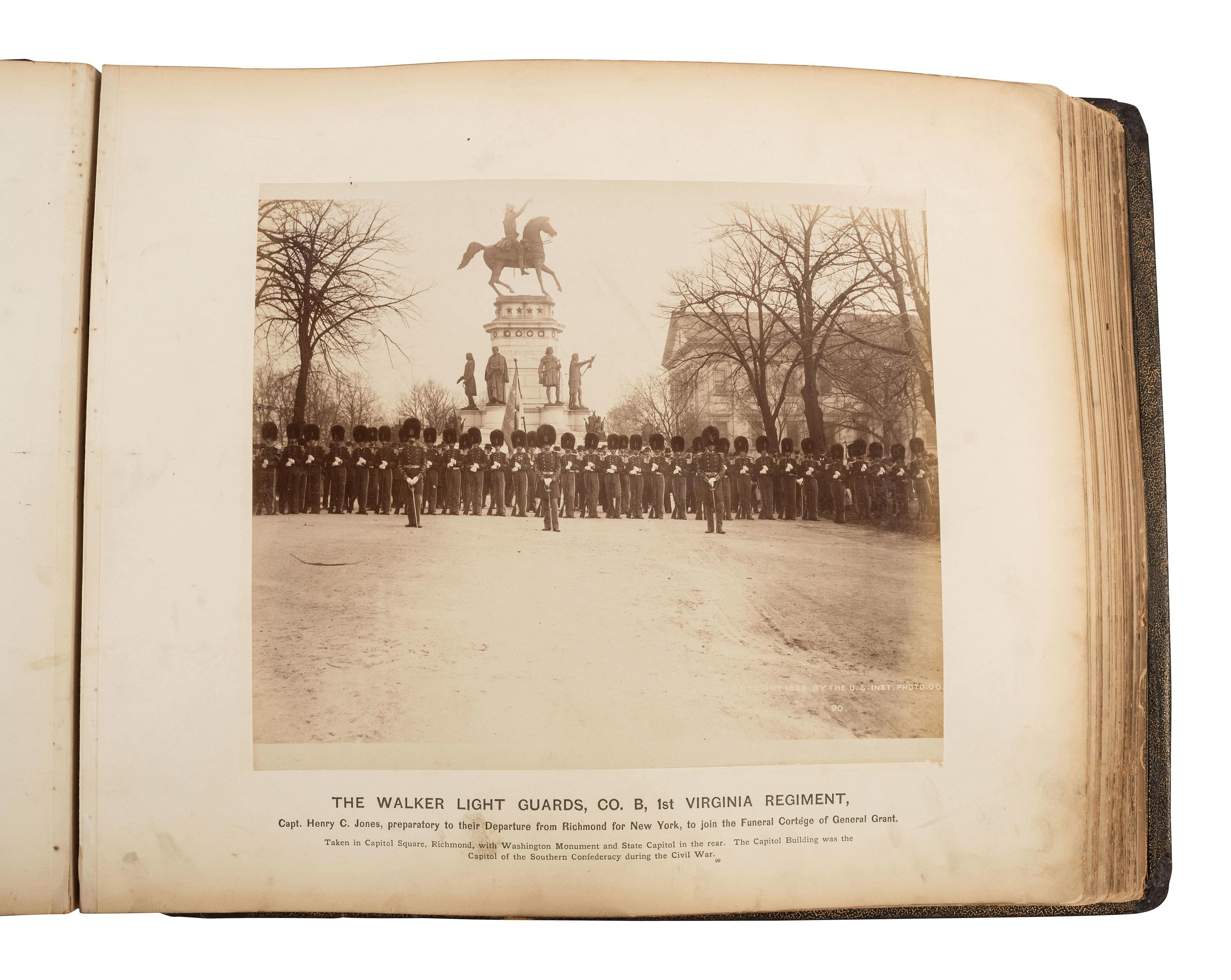 [GRANT, Ulysses S. (1822-1885)]. Photo album commemorating U.S. Grant. Boston: Wm. H. Allen, [1886].