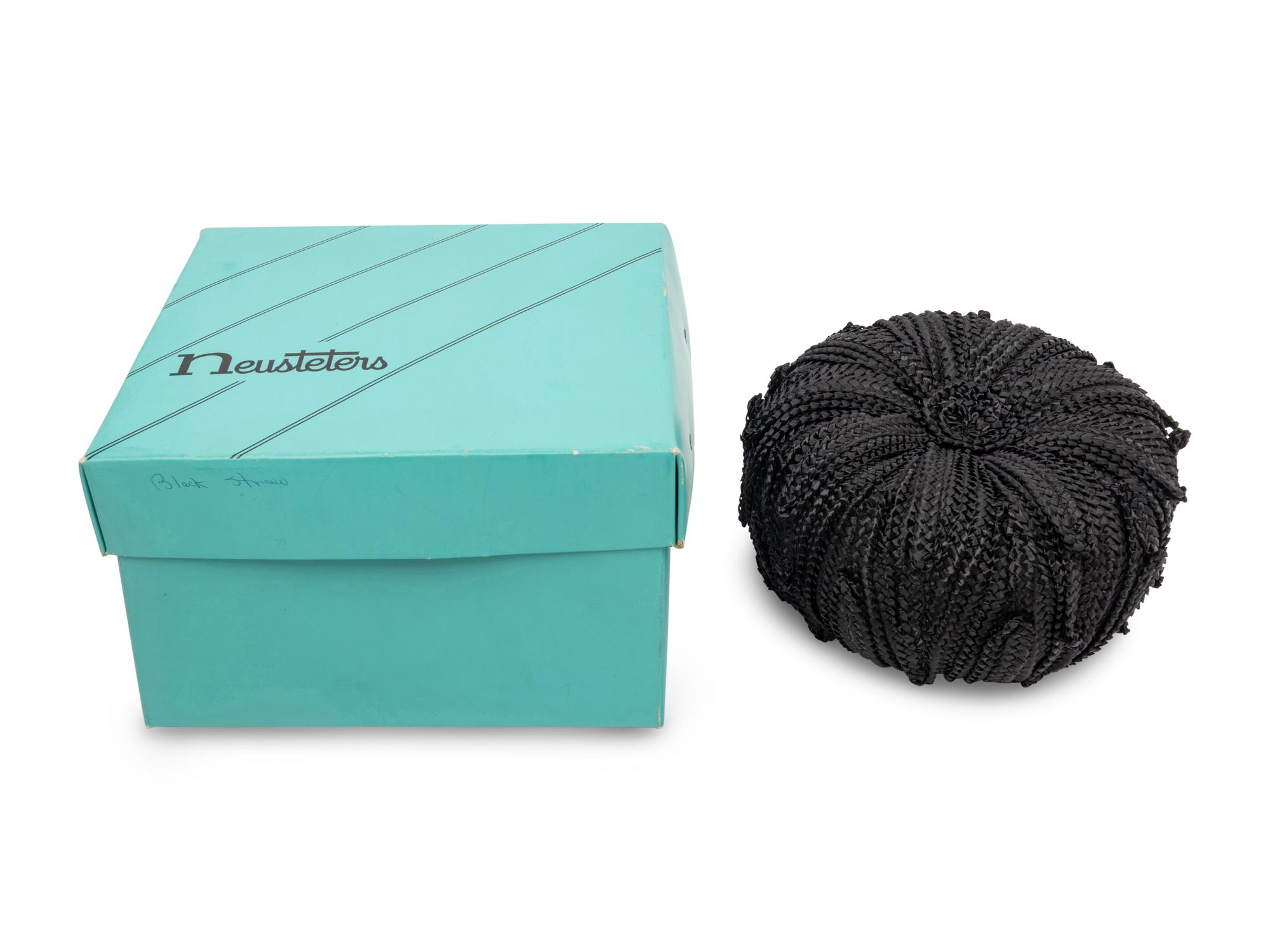 Halston, Braided Raffia Hat