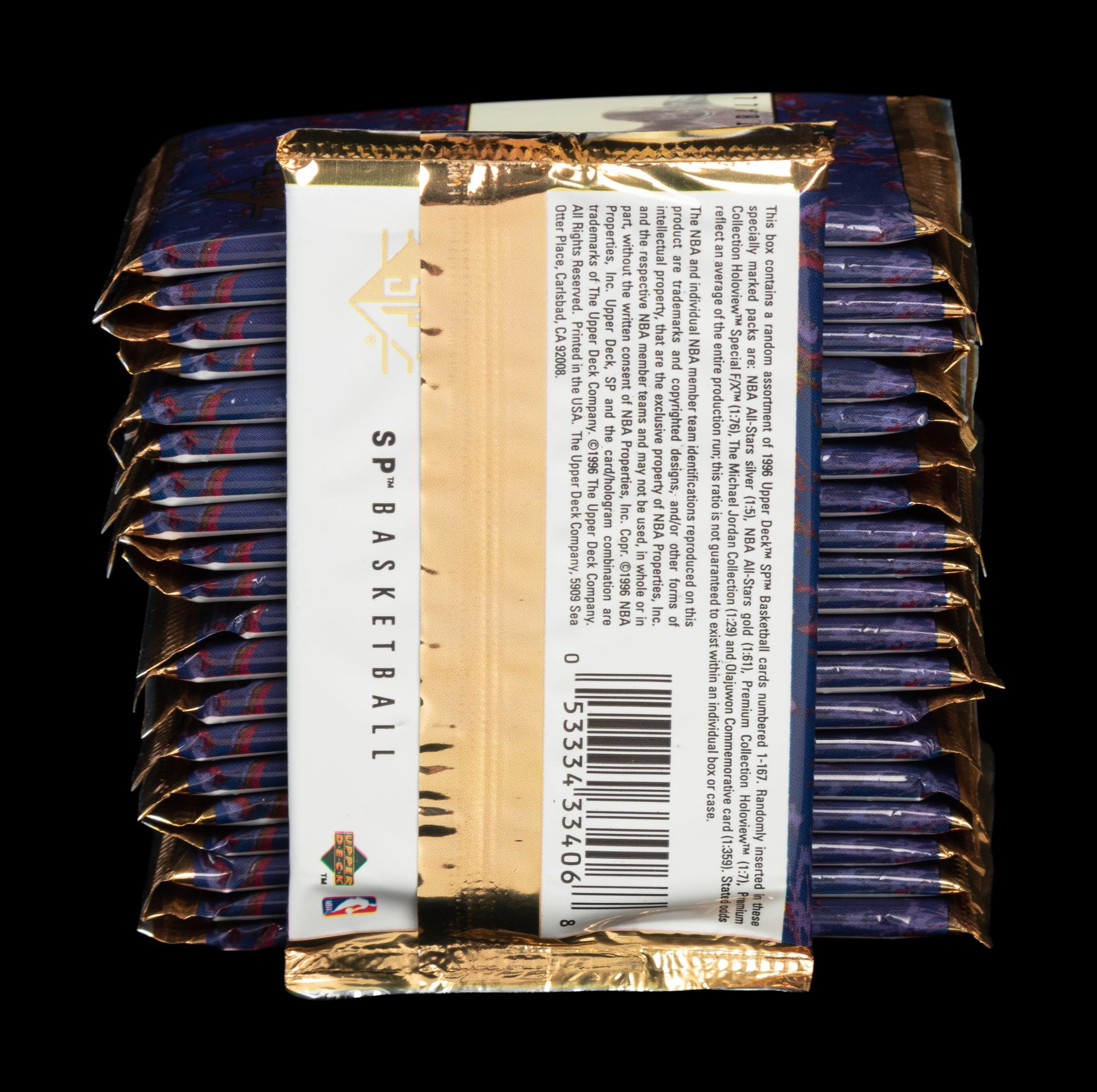 A Group of 21 Packs of 1996 Upper Deck SP Basketball Cards