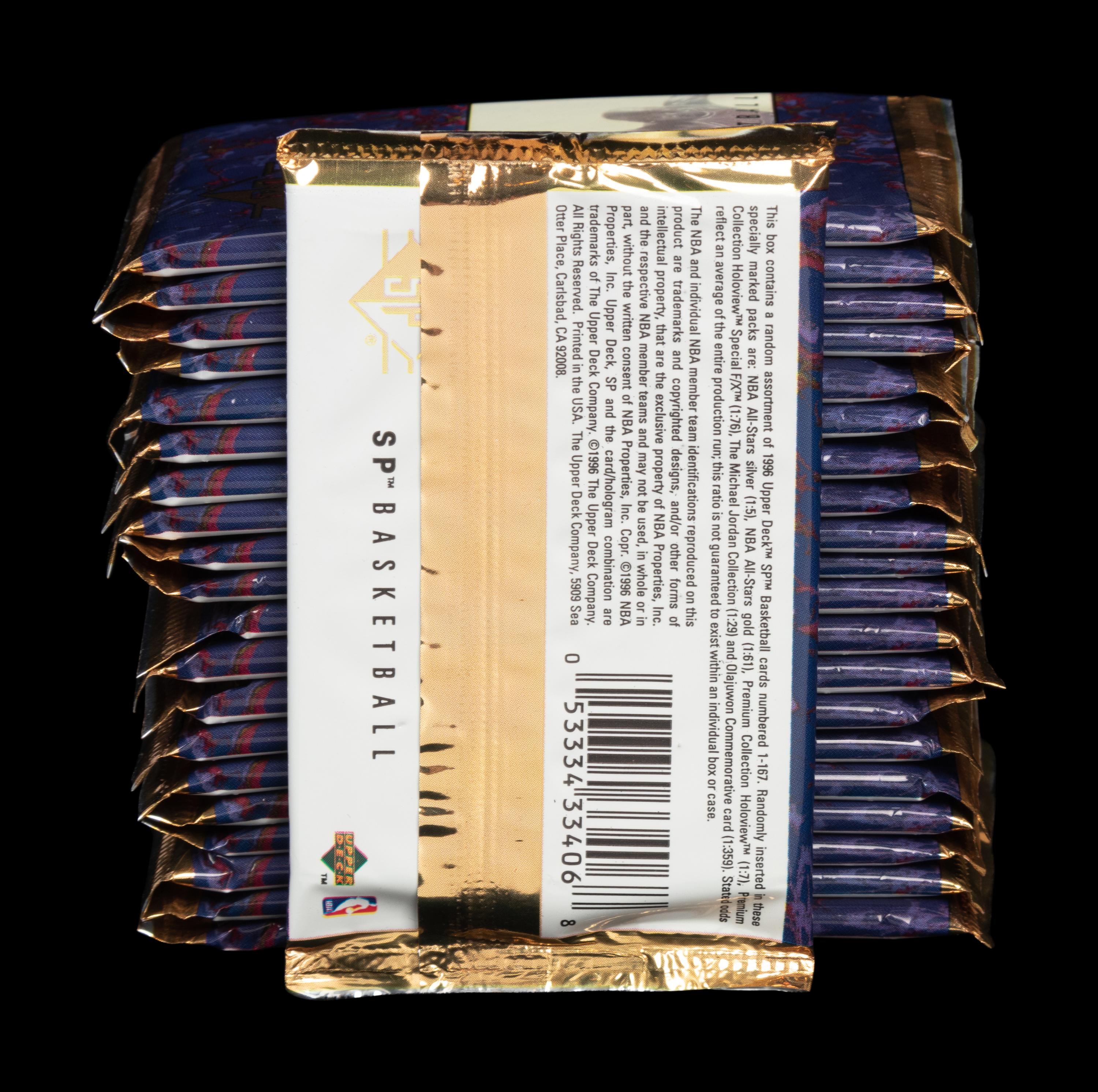A Group of 21 Packs of 1996 Upper Deck SP Basketball Cards
