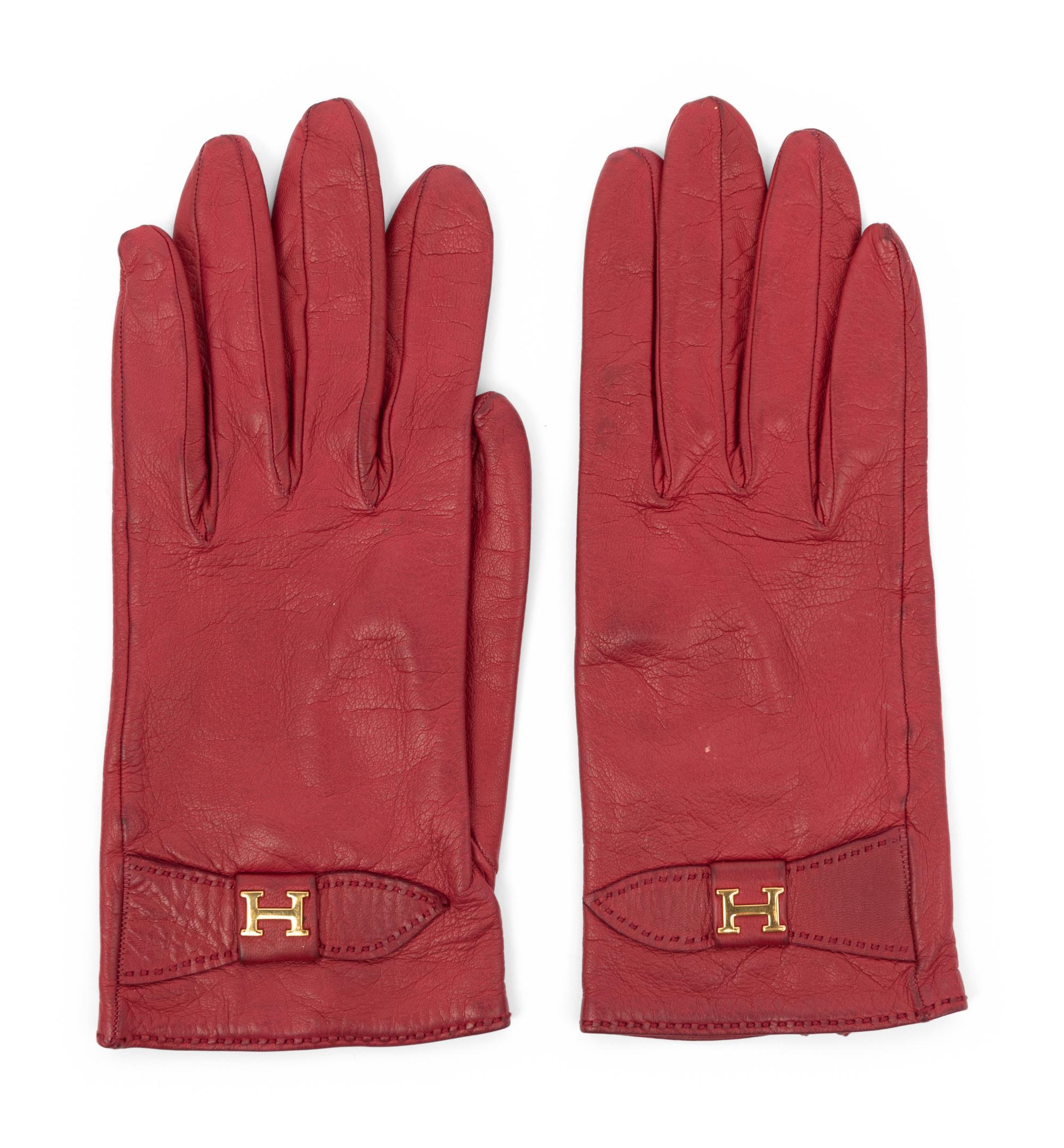 Four Hermès Items: Three Bags and One Pair of Gloves, 1970s