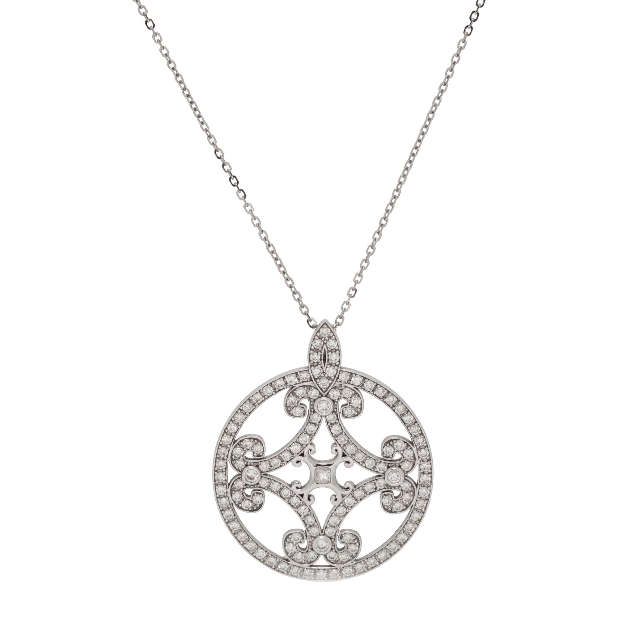 WHITE GOLD AND DIAMOND PENDANT/NECKLACE