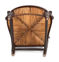 A Classical Paint-Decorated Fancy Child's Hitchcock Rush-Seat Armchair