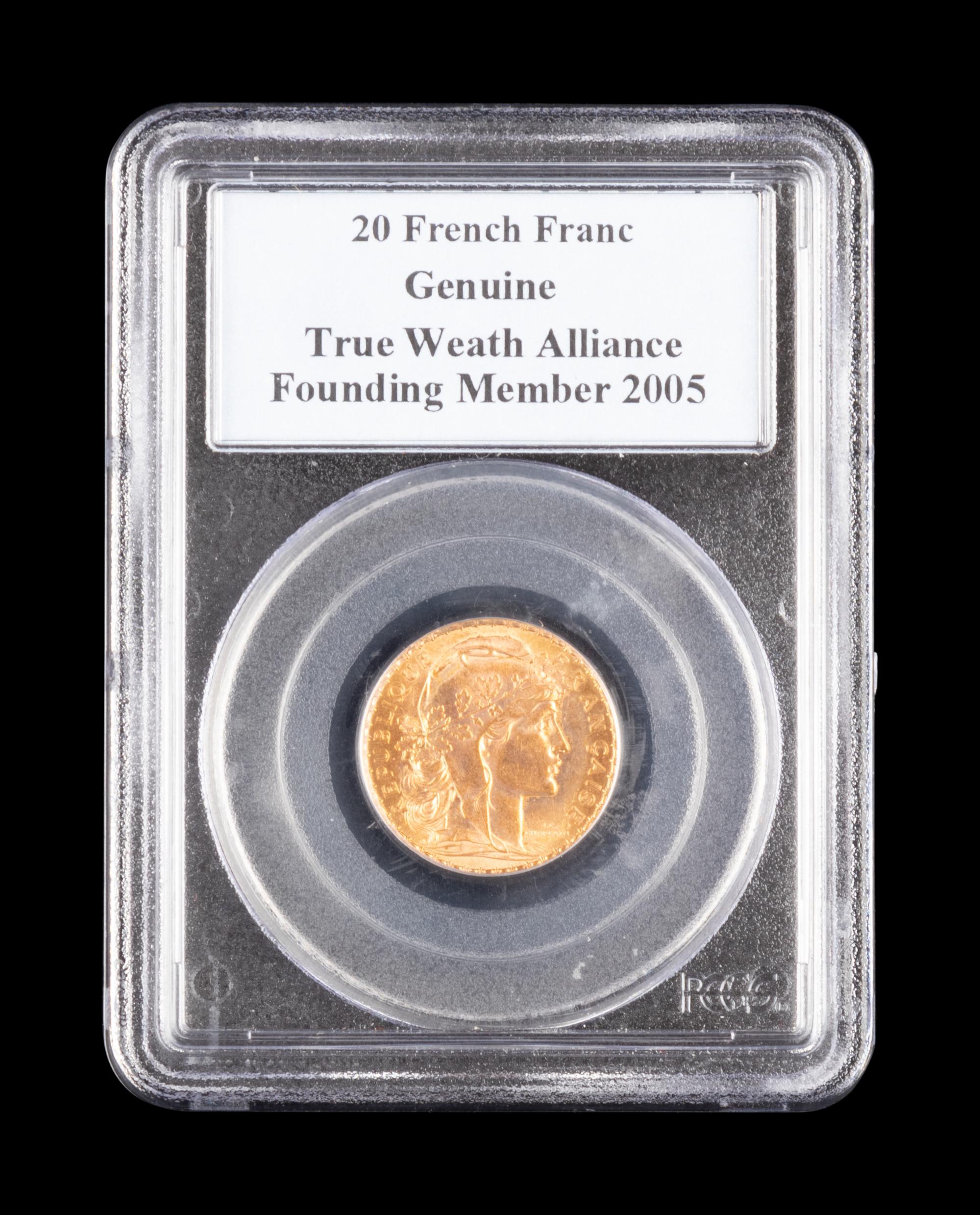 [FRANCE] A 1902 20 Franc Gold Coin (PCGS GENUINE)