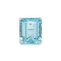AQUAMARINE AND DIAMOND RING