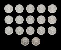 A Group of Seventeen 1991 Silver Eagle $1 Coins