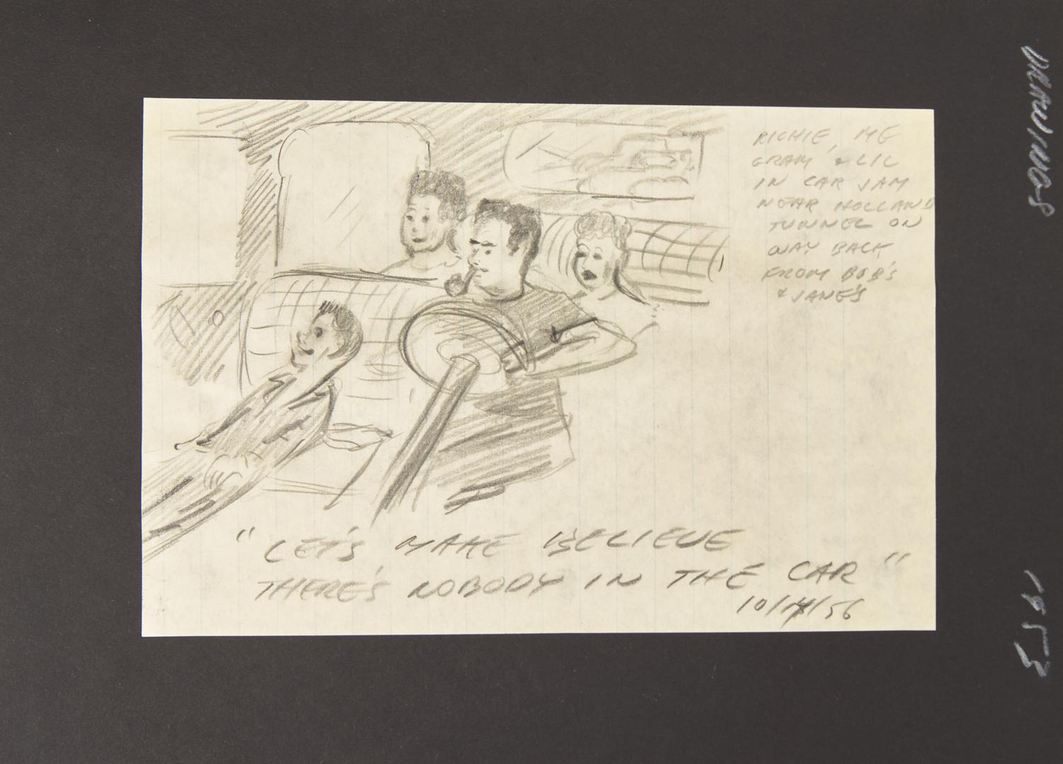 [Children's & Illustrated] Gelman, Woodrow. Album of Original Sketches and Designs